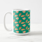 Mug Emerald Green Brown Feuilles en chute libre (Gauche)