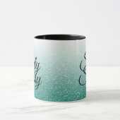 Mug Emerald Green Parties scintillant Ombre 60 Sassy 6 (Centre)