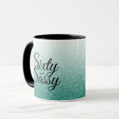 Mug Emerald Green Parties scintillant Ombre 60 Sassy 6 (Devant gauche)