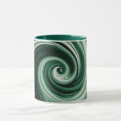 Mug Emerald Green Swirl Abstraction (Centre)