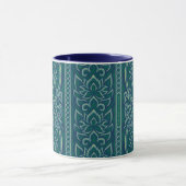 Mug Emerald Lotus Tapestry Motif - Le Lotus Blanc (Centre)