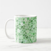 Mug Émeraude Pâle et Patchwork Pavé Pistache (Gauche)