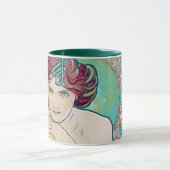 Mug Emeraude (Quatre Bijoux), Alphonse Mucha (Centre)