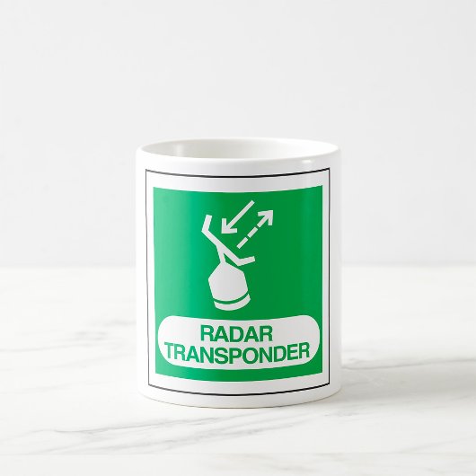 Mug Emergency Radar Transponder Safety Sign