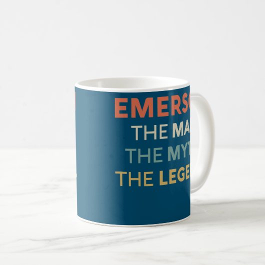 Mug Emerson The Man The Myth The Legend Name (Devant droit)