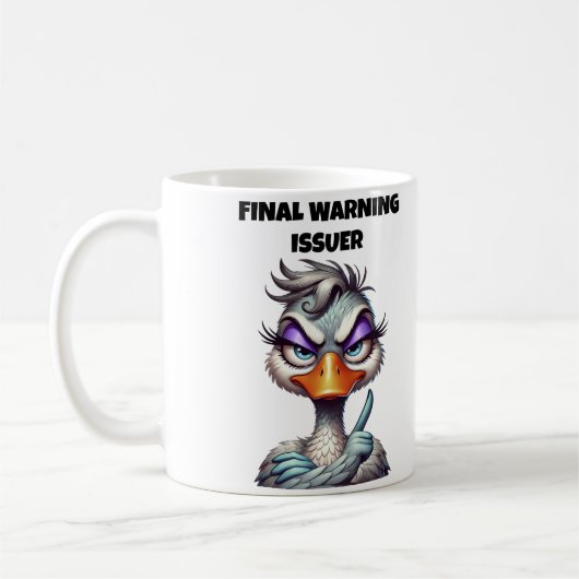 Mug Émetteur d'avertissement final Maman (Gauche)
