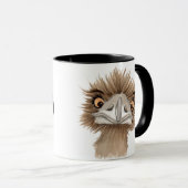 Mug Émeu australien Animé mignon (Devant droit)