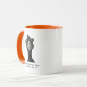 Mug Émeu : Drôle, humour : Trop de cafés : Art (Devant gauche)