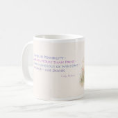 Mug Emily Dickinson "je demeure dans la possibilité " (Devant gauche)