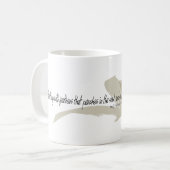 Mug Emily Dickinson La Chose Avec Des Plumes Citation (Devant gauche)