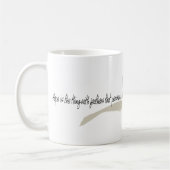Mug Emily Dickinson La Chose Avec Des Plumes Citation (Gauche)