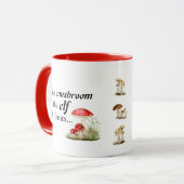Mug Emily Dickinson "Le champignon est l'elfe des Plan (Devant gauche)