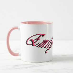 Mug Emily Girls Name Logo,