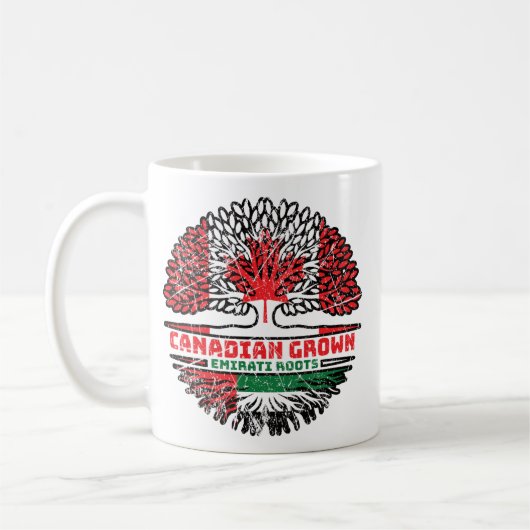 Mug Émirat Emirati Canadian Canada Tree (Gauche)