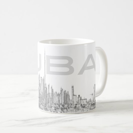 Mug Émirats arabes unis - Dubaï - Tours de marina (Devant droit)
