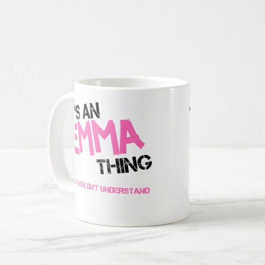 Mug Emma chose que vous ne comprendriez pas nom (Devant gauche)