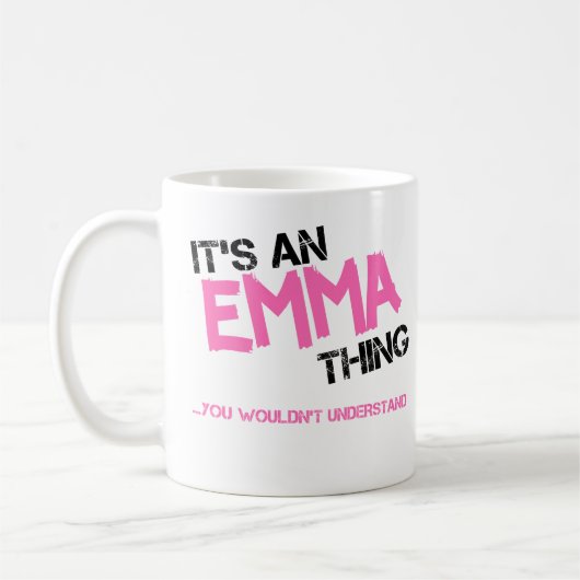 Mug Emma chose que vous ne comprendriez pas nom (Gauche)
