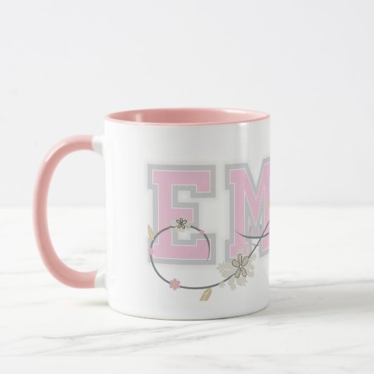 Mug Emma Nom Musique personnalisée (Gauche)