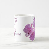 Mug Emma nom personnalisé boho rose floral (Centre)
