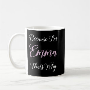 Mug Emma Nom Personnalisé Rose Cute Girl Black Women