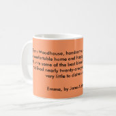 Mug Emma Woodhouse, beau, intelligent, et riche, (Devant gauche)
