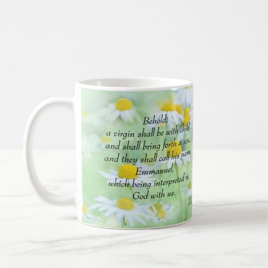 Mug Emmanuel, Dieu avec nous - Matthieu 1:23 (Gauche)