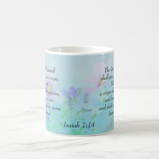 Mug Emmanuel, Isaïe 7:14 (Centre)