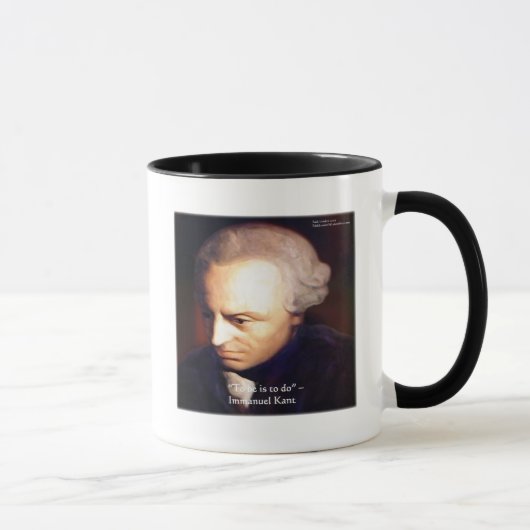 Mug Emmanuel Kant "Faire" Citation de sagesse Cadeaux (Droite)