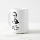 MUG EMMANUEL MACRON PERSONNALISÉ (Devant gauche)