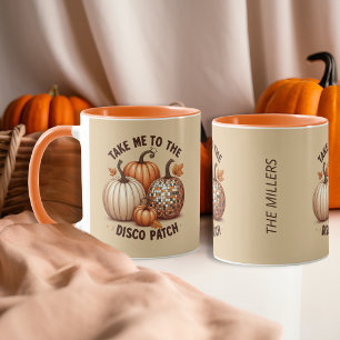 Mug Emmenez-moi à la couleur d'automne du patch Disco