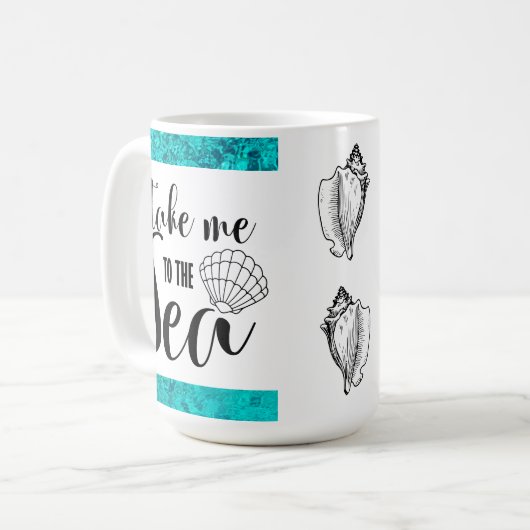 Mug Emmenez-moi à Sea Conch Shell (Devant gauche)