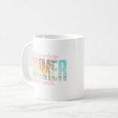 Mug "Emmenez-moi là où l'été ne s'achève jamais" Citat (Devant gauche)