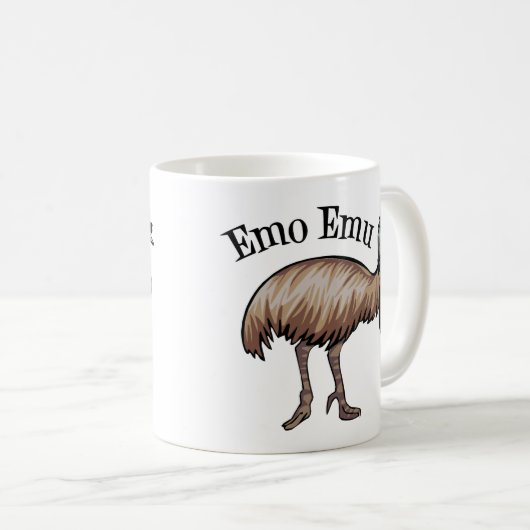 Mug Emo Emu Funny Hipster (Devant droit)