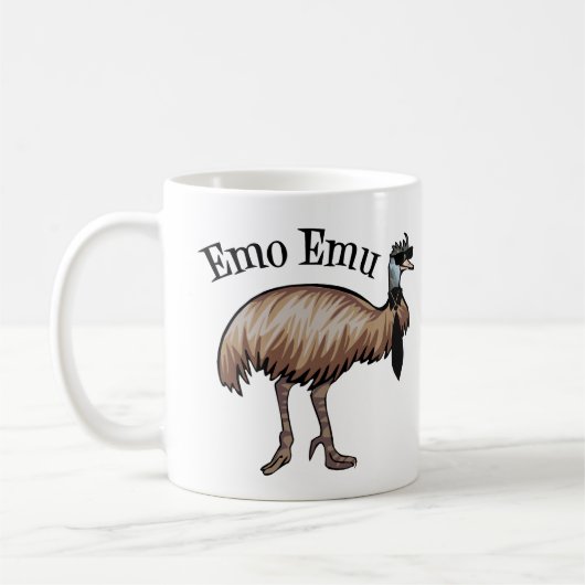 Mug Emo Emu Funny Hipster (Gauche)