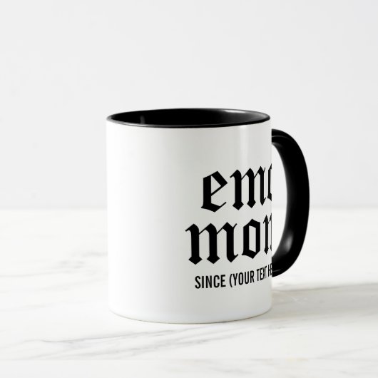 Mug Emo Mom - Cadeau pour Ancien Emo (Devant droit)