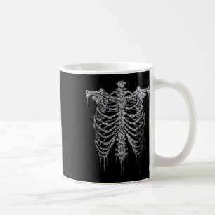 Mug Emo Y2k Grunge Cage de côtes esthétiques Halloween