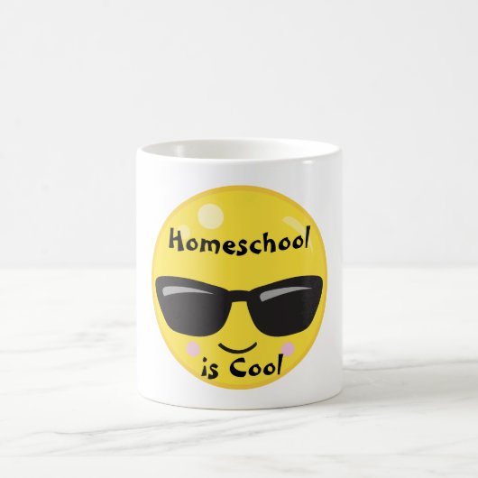 Mug Emoji avec lunettes de soleil (Centre)