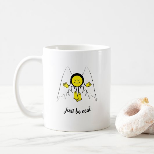 Mug Emoji d'ange (Avec donut)