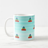 Mug Emoji de caca arc-en-ciel adorable (Gauche)