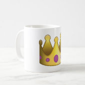 Mug Emoji de couronne (Devant gauche)