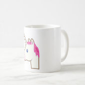 Mug Emoji de licorne (Devant droit)