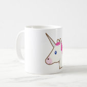 Mug Emoji de licorne (Devant gauche)