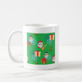 Mug emoji de Noël vert (Gauche)