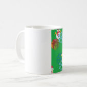 Mug emoji de Noël vert (Devant gauche)