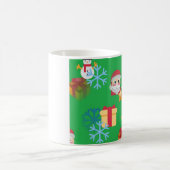 Mug emoji de Noël vert (Centre)