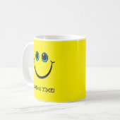 Mug Emoji de sourire jaune font face au temps de (Devant gauche)