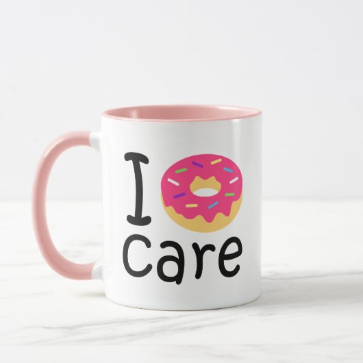 Mug Emoji drôle de citation d'expression d'I de soin à (Gauche)