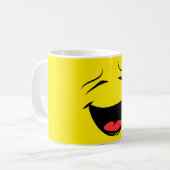 Mug Emoji du visage joyeux et souriant (Devant gauche)