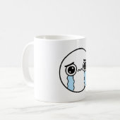 Mug Emoji Face De Pleure Triste (Devant gauche)