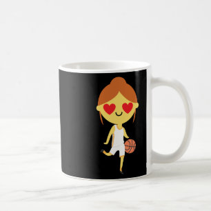 Mug Émoji, fille de basket-ball